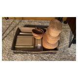 Frames and Wicker Baskets