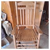 Spindle Back Wood Rocker Chair