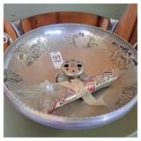 Hammered Aluminum Nut Dish Bowl