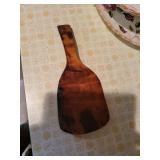 Vintage wooden butter paddle 9in. Long