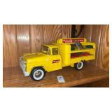 Vtg BUDDY L Coca- Cola Delivery Truck Yellow