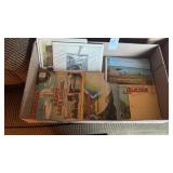 Tray of Vintage Postcards