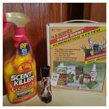 Scent killer gold  spray, pink camo aluminum