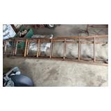 15ft Wooden Extension Ladder