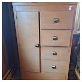 MCM wooden armoire with cedar closet 36x61x20