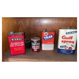 Gulf Spray, Trak Surface Spray, Oil Finish, and