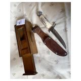 Solingen Germany fixed blade hunting knife with