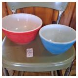 Vintage Pyrex Primary Colors Nesting Bowls