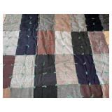 Vintage patchwork heavy quilt/ knotted - some