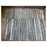 2 Vintage handmade rag rugs  - Largest- 55x 27