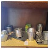 Vintage collapsible aluminum drinking