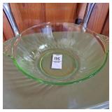 Anchor Hocking Green Depression Vaseline Glass