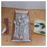 Vintage Oneida stainless steel baby spoons in the