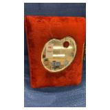 Vintage red velvet, ornate photo album