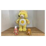 3 Care Bears, Working Exercise Sunshine Bear