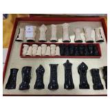 Chess pieces no board