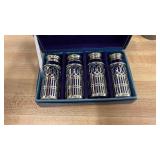 William Adams Salt Shakers and Vintage Napkin