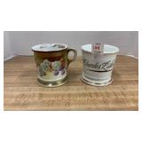 2 Vintage Porcelain Mugs