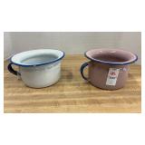 Vintage Enamelware Childï¿½s Chamber Pots