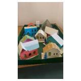 Christmas paper houses