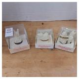 3 vintage studio 56 snowbunnines on hinged boxes