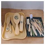 Vintage Art Deco vanity dressing set, Vintage