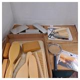 Vintage vanity set,Vintage travel grooming or