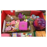 Assortment Polly Pocket and Misc Toys