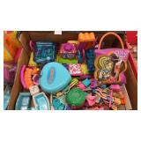 Assortment of Polly Pocket and Misc Toys