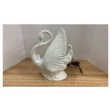 Ceramic Swan 1950s TV Lamp