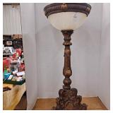 Traditional uplight accent table lamp candlestick