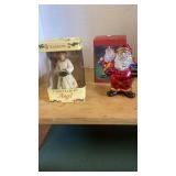 Holiday decor. Angel and Santa
