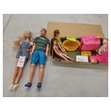 Barbie & Ken dolls & dawn dolls