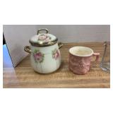 antique Prince Regent China biscuit jar With