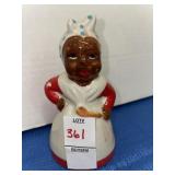 Vintage Black Americana ceramic salt or pepper