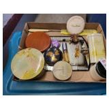 Perfume bottles & misc items