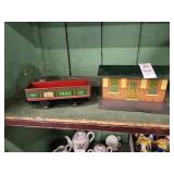 Vintage tin train toys