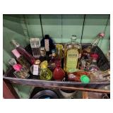 Perfume bottles & misc items