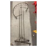 vintage METAL Spiral clothing display rack