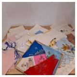 vintage hand-painted silk handkerchief other
