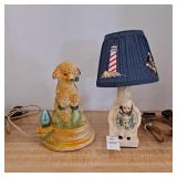 VIntage porcelain ? lamb figural night 7