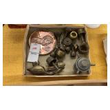 Lot of Brass Miniatures and Penny Coaster