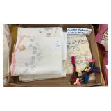 Vintage Embroidery Linens Never Used