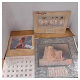 Vintage 1931 Beries cleaning shop calendar, 1965
