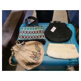 Vintage purses 1 lucite handles 1 beaded & misc