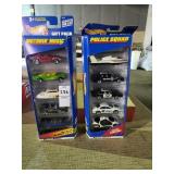 Hot Wheels Motorin'Music & Police Squad play sets