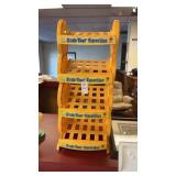 Vintage M&M's plastic store display rack