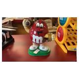 Vintage 1995 M&M's Red Peanut Football Player