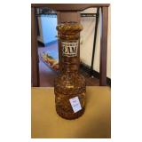 Vintage Jim Beam Bonded Beam amber glass decanter