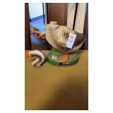 vintage Ezra Brooks bourbon whiskey decanter,